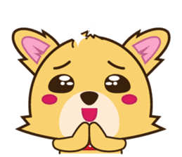 Woof, the cute little dog sticker #3507373