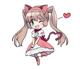 Let's communicate with moe-character! sticker #3507584