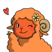 Daily life of sheep sticker #3508297