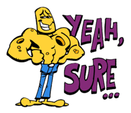 The Incredible Cheeseman, the superhero sticker #3509058