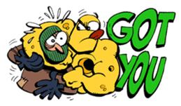 The Incredible Cheeseman, the superhero sticker #3509067