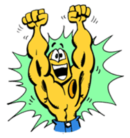 The Incredible Cheeseman, the superhero sticker #3509086