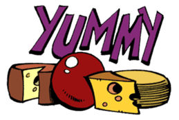 The Incredible Cheeseman, the superhero sticker #3509095