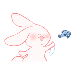 Funny rabbit Usa Muraki sticker #3509394