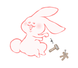 Funny rabbit Usa Muraki sticker #3509417