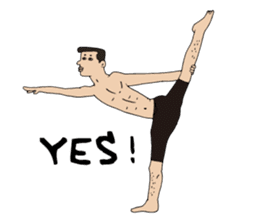 Yoga lovers Yoga man yoga boys Vol.03 sticker #3509424