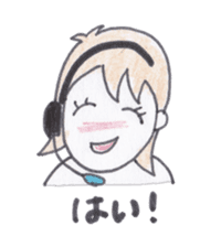 Telephone master Call-chan sticker #3510104
