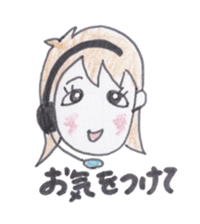 Telephone master Call-chan sticker #3510130