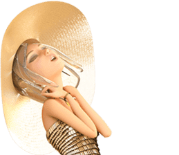 The Gorgeous Girl with the Very Big Hat sticker #3510139