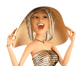 The Gorgeous Girl with the Very Big Hat sticker #3510145