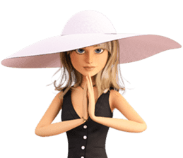 The Gorgeous Girl with the Very Big Hat sticker #3510151