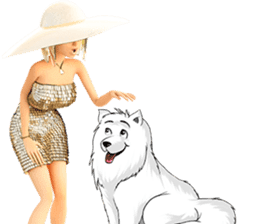 The Gorgeous Girl with the Very Big Hat sticker #3510170