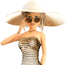 The Gorgeous Girl with the Very Big Hat sticker #3510172