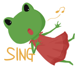 Pretty frogs sticker #3511080