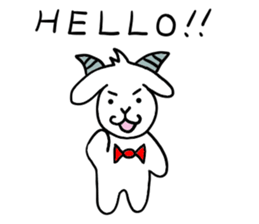 Cool Goat sticker #3512363