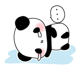 Lonely panda alone sticker #3512703