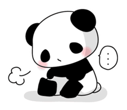 Lonely panda alone sticker #3512711