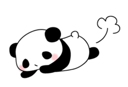 Lonely panda alone sticker #3512712