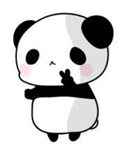 Lonely panda alone sticker #3512717