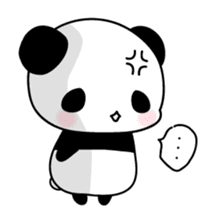 Lonely panda alone sticker #3512729