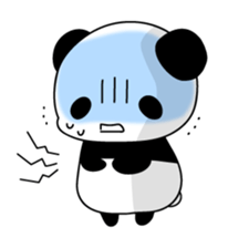 Lonely panda alone sticker #3512734