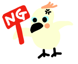 teacup poodle and parrot sticker #3513304