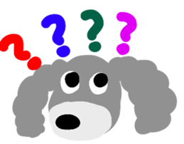 teacup poodle and parrot sticker #3513305