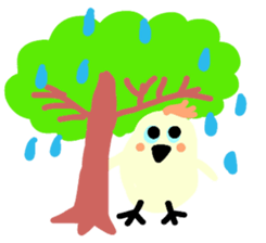 teacup poodle and parrot sticker #3513319