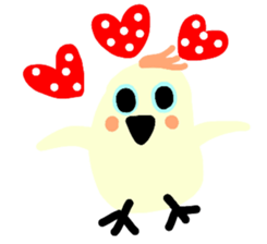 teacup poodle and parrot sticker #3513323