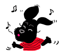 Black Miniature Schnauzer COCO sticker #3513819