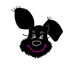 Black Miniature Schnauzer COCO sticker #3513820