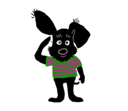 Black Miniature Schnauzer COCO sticker #3513821