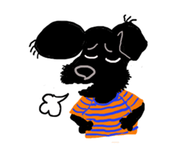 Black Miniature Schnauzer COCO sticker #3513824