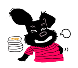 Black Miniature Schnauzer COCO sticker #3513835