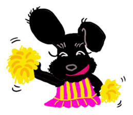 Black Miniature Schnauzer COCO sticker #3513838