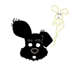 Black Miniature Schnauzer COCO sticker #3513839