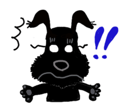 Black Miniature Schnauzer COCO sticker #3513842