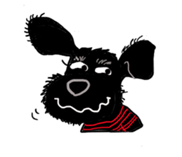 Black Miniature Schnauzer COCO sticker #3513844