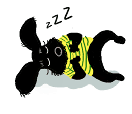 Black Miniature Schnauzer COCO sticker #3513850