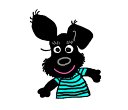 Black Miniature Schnauzer COCO sticker #3513854