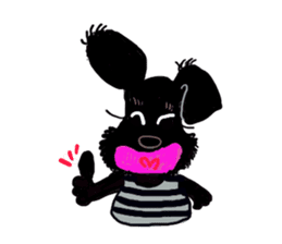Black Miniature Schnauzer COCO sticker #3513855