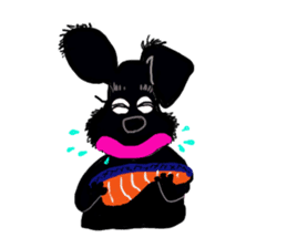 Black Miniature Schnauzer COCO sticker #3513856
