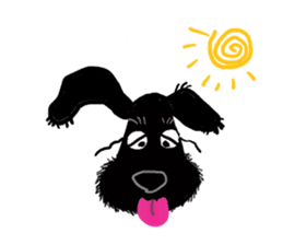 Black Miniature Schnauzer COCO sticker #3513857