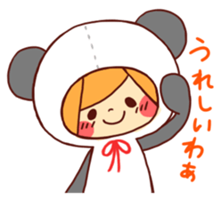 Girl wearing a hood (Hiroshima valve) sticker #3513980