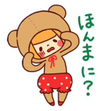 Girl wearing a hood (Hiroshima valve) sticker #3513995