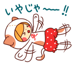 Girl wearing a hood (Hiroshima valve) sticker #3514006