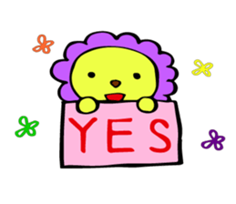 sticker of lion mal sticker #3514039