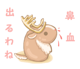 Round reindeer sticker #3514246