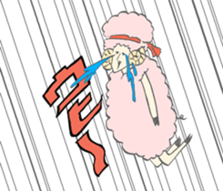 The Lost afro sheep sticker #3514968