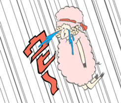 The Lost afro sheep sticker #3514968